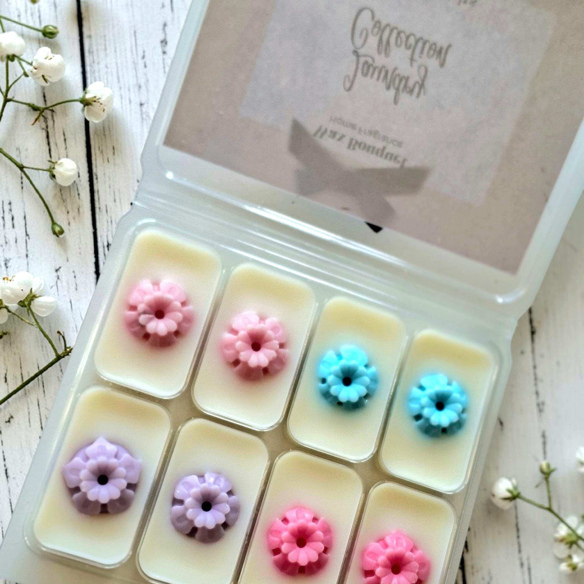 Laundry Collection Soy Wax Melt Gift Box | Luxury Wax Melt Samples | Floral Wax Melts UK | Wax Melt Sample Box