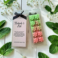 Rhubarb and Mint Flower Wax Melt Snap Bar, Soy Wax, UK Handmade, Highly Fragranced, gift for her