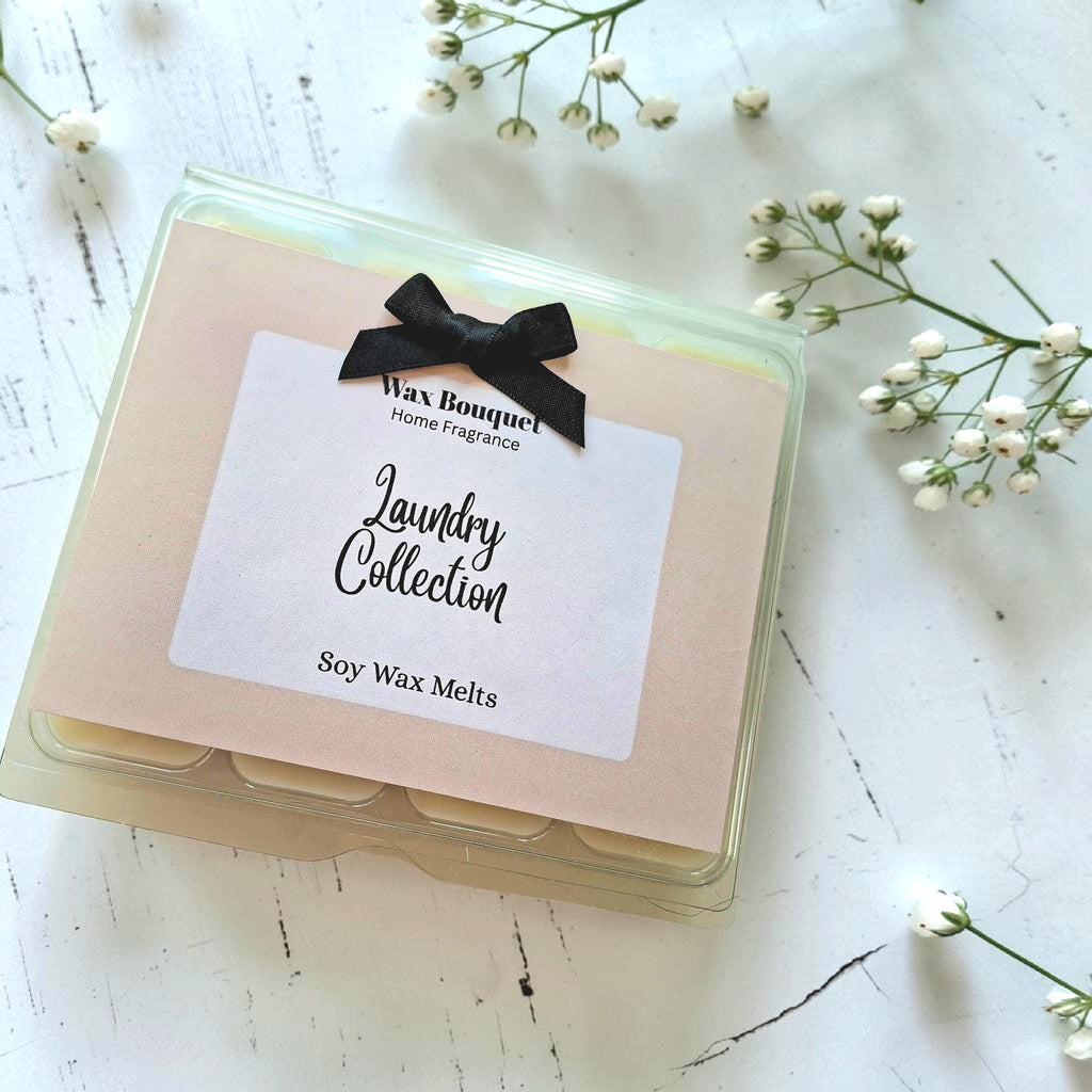 Laundry Collection Soy Wax Melt Gift Box | Luxury Wax Melt Samples | Floral Wax Melts UK | Wax Melt Sample Box