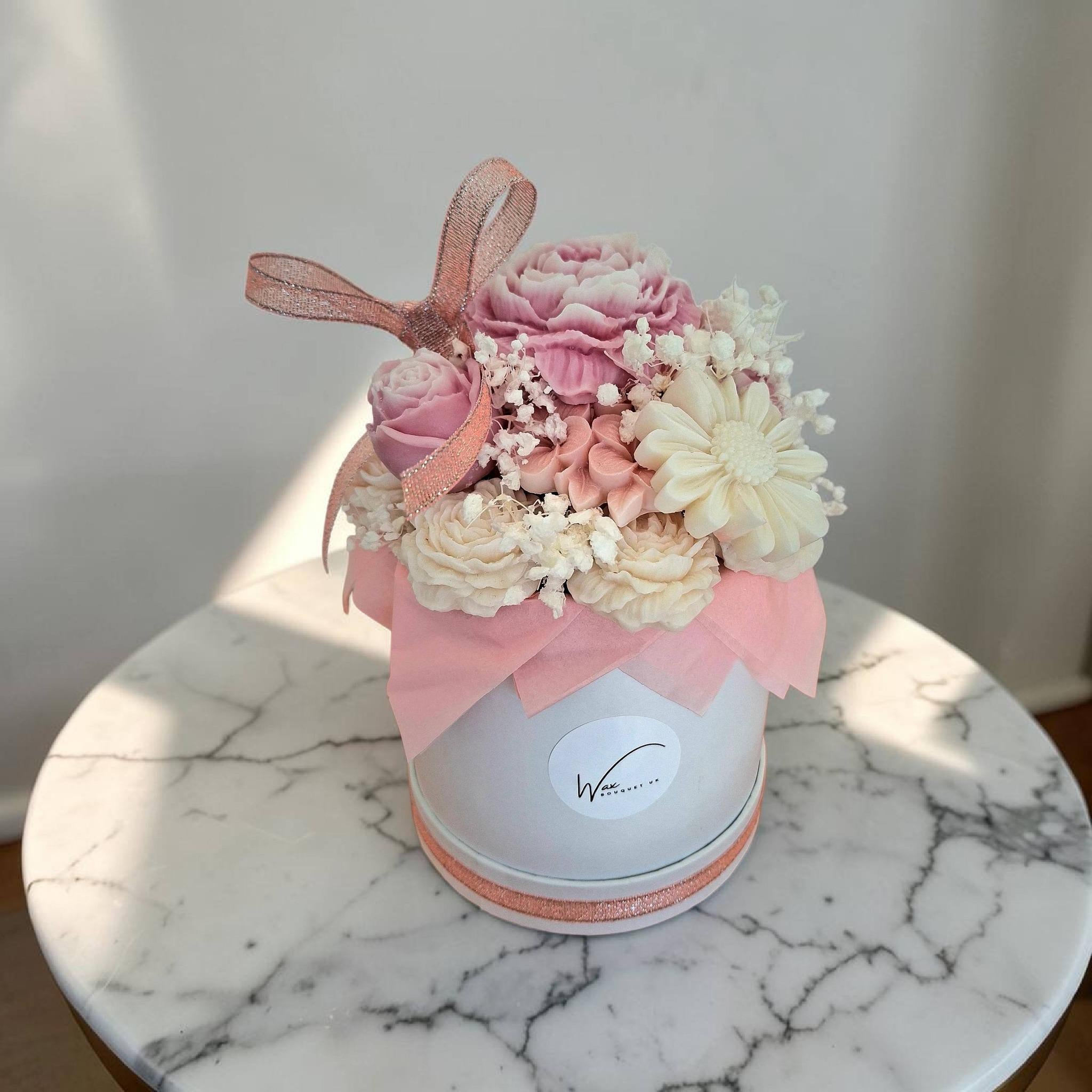 Pink Luxe Flower Wax Melt Bouquet | Wax Melt Gift | Wax Melts UK | Gift for Her | Birthday Gift | Highly Scented | Long Lasting