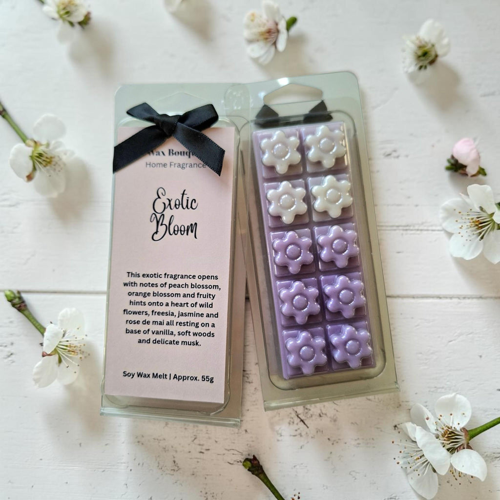 Exotic Bloom Laundry Melt Snap Bar | Fresh Laundry Scent | Handmade Soy Wax Melts UK | Laundry Fragrance | Gift for Her | Home Scent