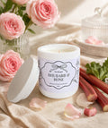 Rhubarb & Rose Scented Candle