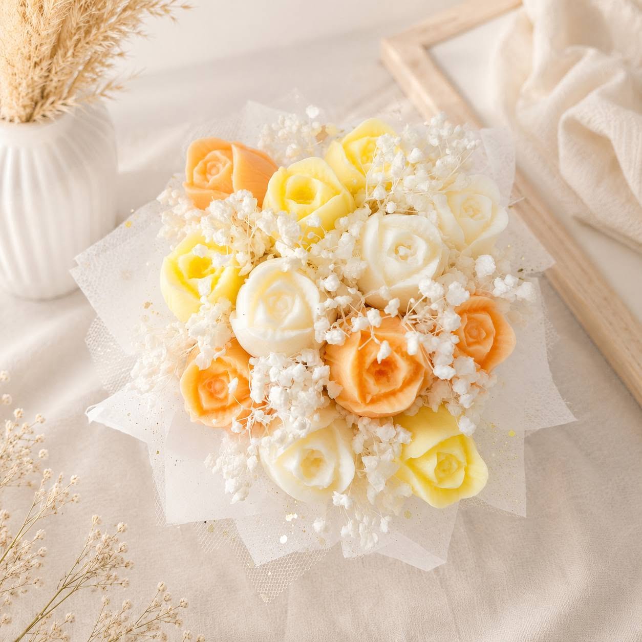 Summer Tulip Wax Bouquet