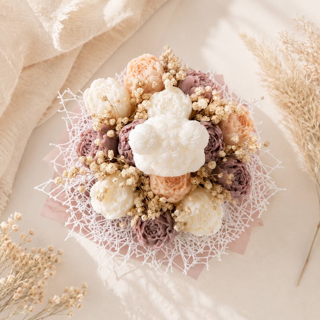 Beige Flower Bouquet