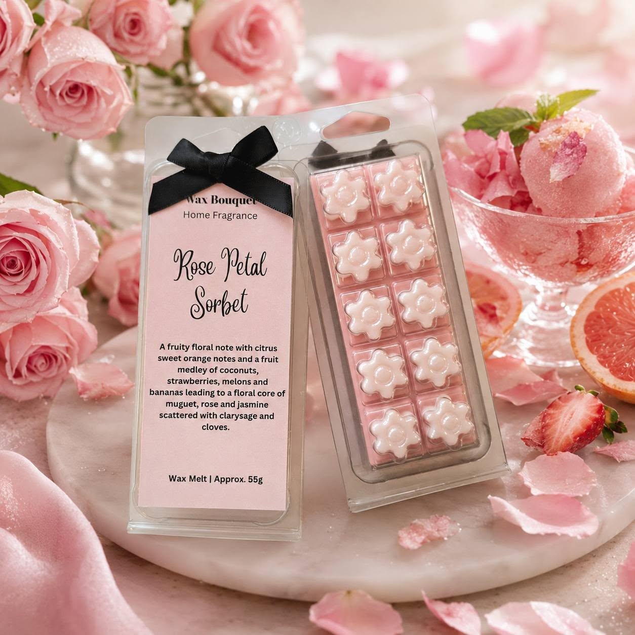 Rose Petal Sorbet Snap Bar