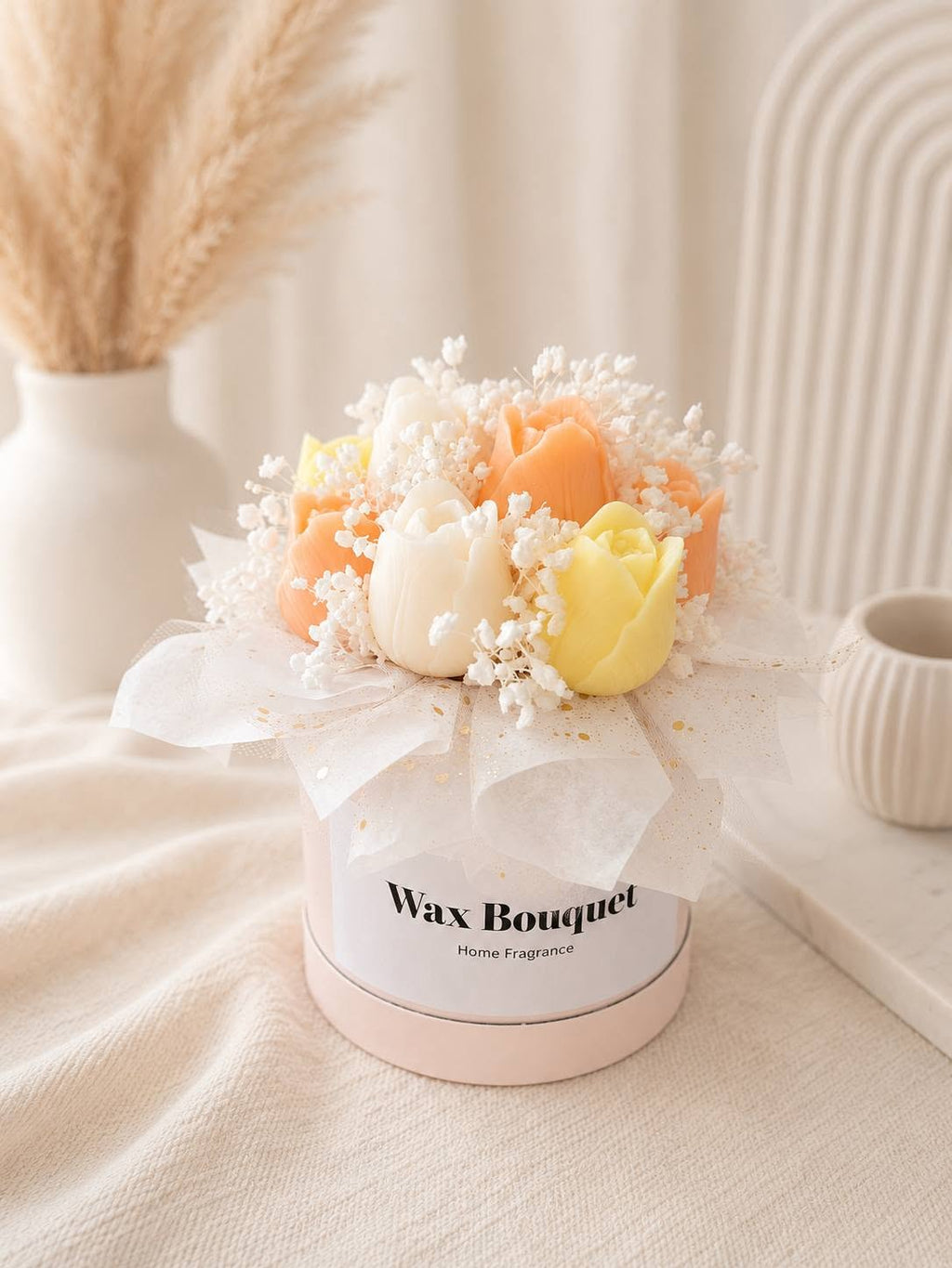Summer Tulip Wax Bouquet