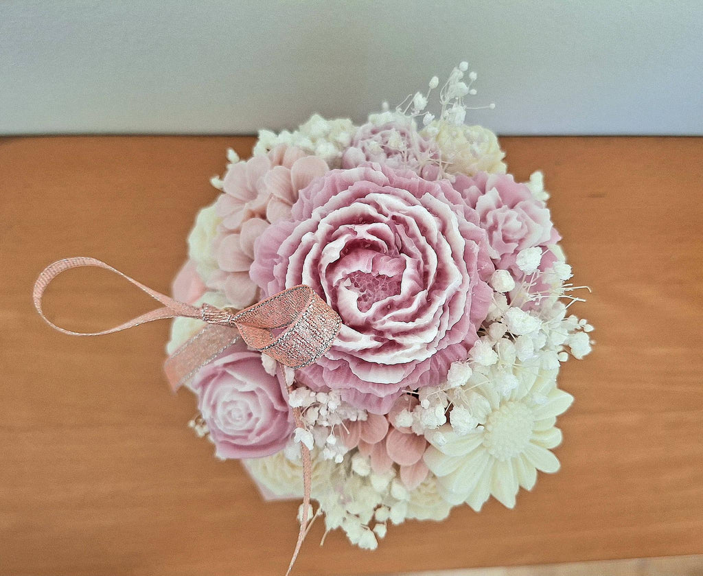 Pink Luxe Flower Wax Melt Bouquet | Wax Melt Gift | Wax Melts UK | Gift for Her | Birthday Gift | Highly Scented | Long Lasting