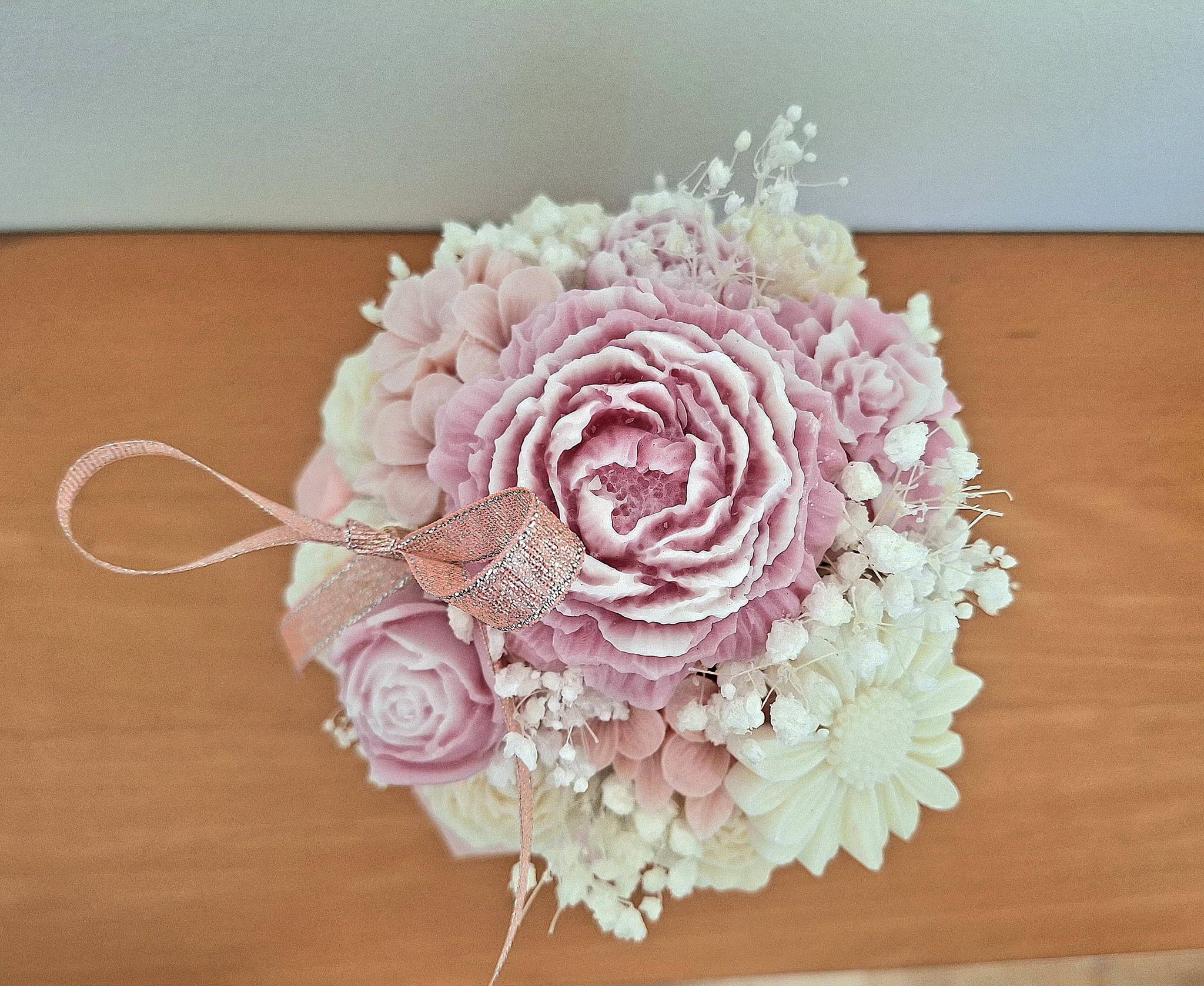Pink Luxe Flower Wax Melt Bouquet | Wax Melt Gift | Wax Melts UK | Gift for Her | Birthday Gift | Highly Scented | Long Lasting