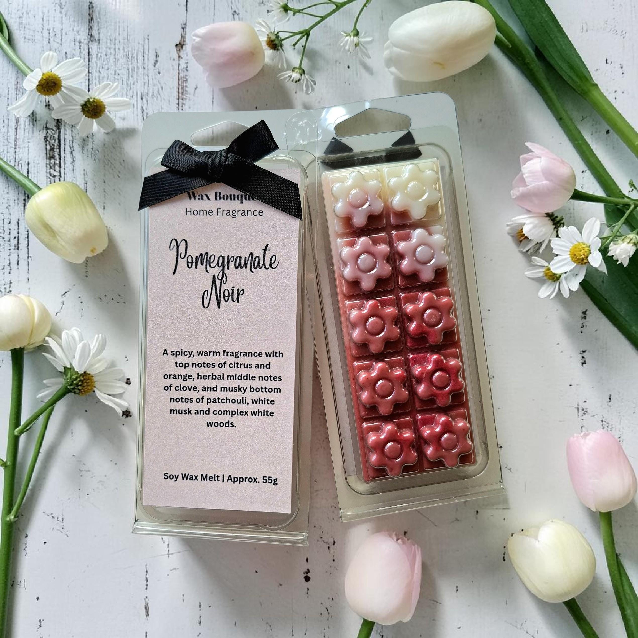 Pomegranate Noir Wax Melt Snap Bar | Spicy, Warm Scent | Handmade Soy Wax Melts UK | JM Inspired Fragrance | Gift for Her | Home Scent