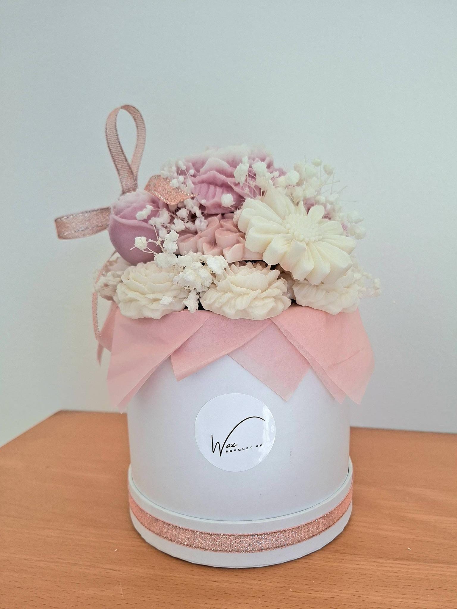 Pink Luxe Flower Wax Melt Bouquet | Wax Melt Gift | Wax Melts UK | Gift for Her | Birthday Gift | Highly Scented | Long Lasting