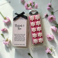 Rhubarb and Rose Soy Wax Melt Snap Bar, Flower Shape, Highly Fragranced, Handmade in the UK, Soy Wax Melts, Gift for her