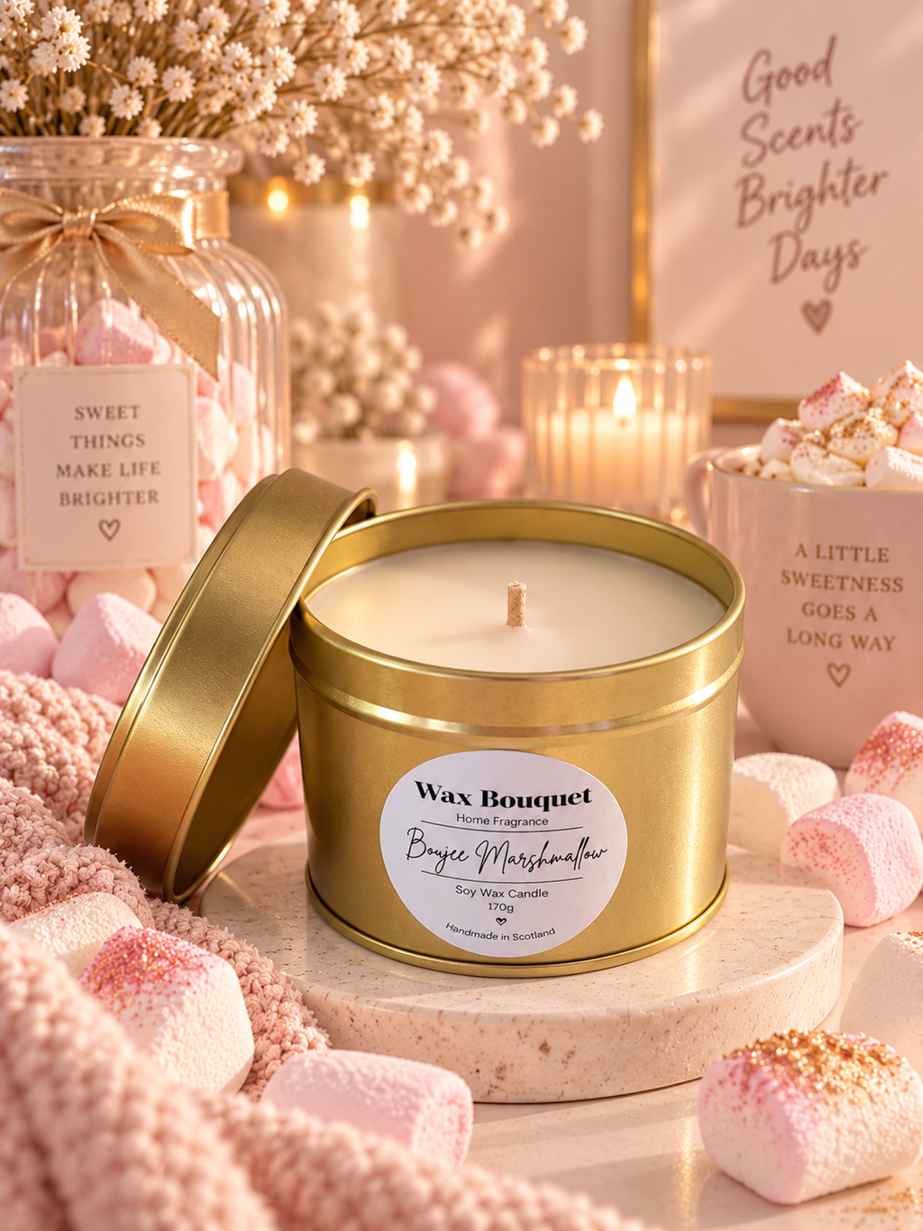 Boujee Marshmallow Scented Candle