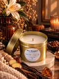 Dark Amber & Ginger Lily Scented Candle