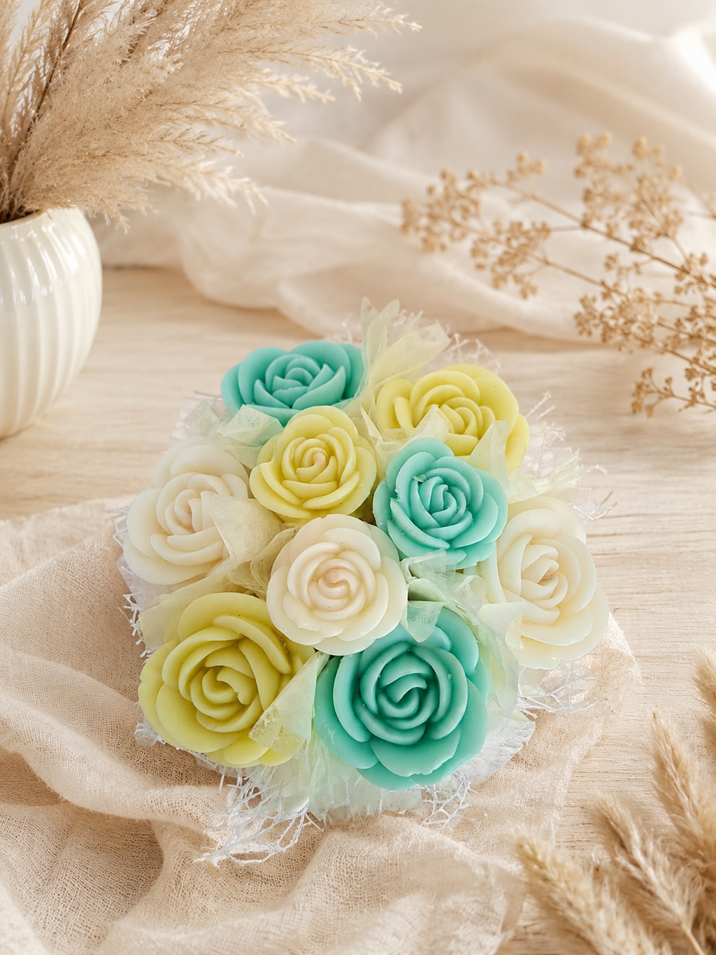 Large Rose Wax Melt Bouquet
