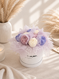 Purple & White Peony Wax Melt Bouquet