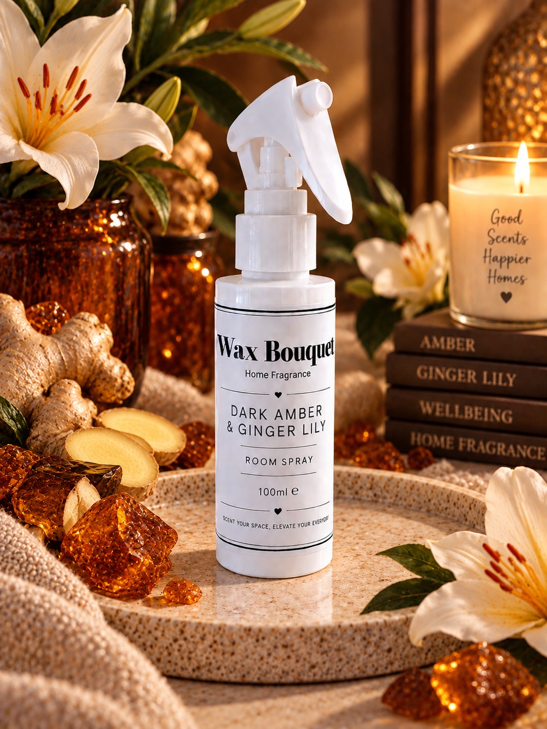 Dark Amber & Ginger Lily Room Spray